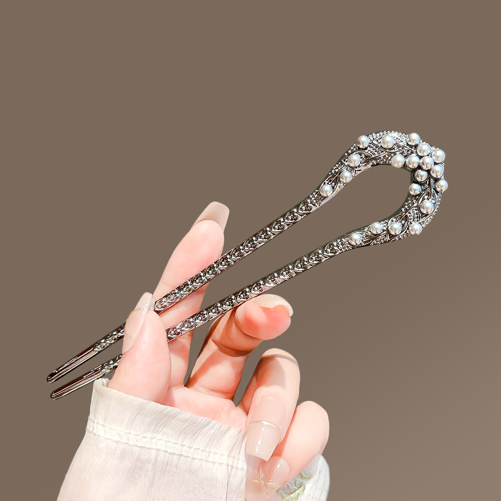 Hair Fork Stick - Fashion Metal U Shape Hair Clip