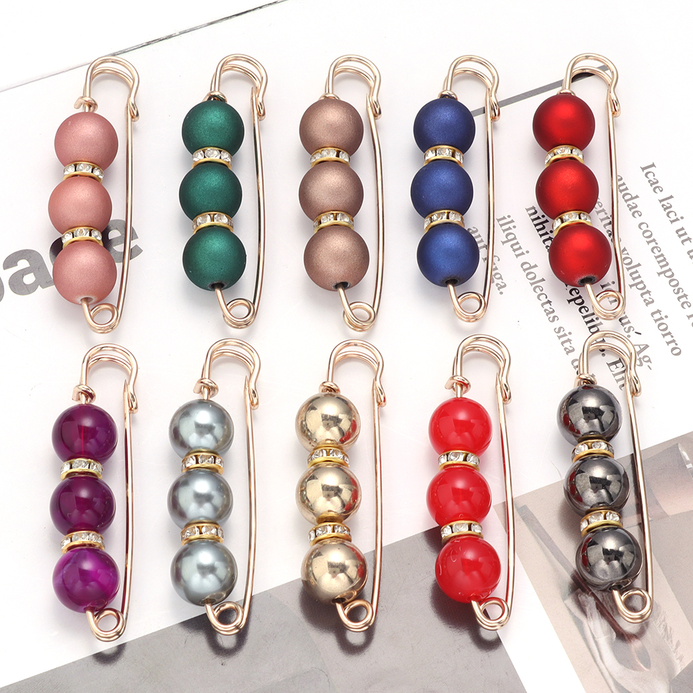 Women'S Accessories Clothing - 5pcs Imitation Pearl Rhinestone Brooch Fashion