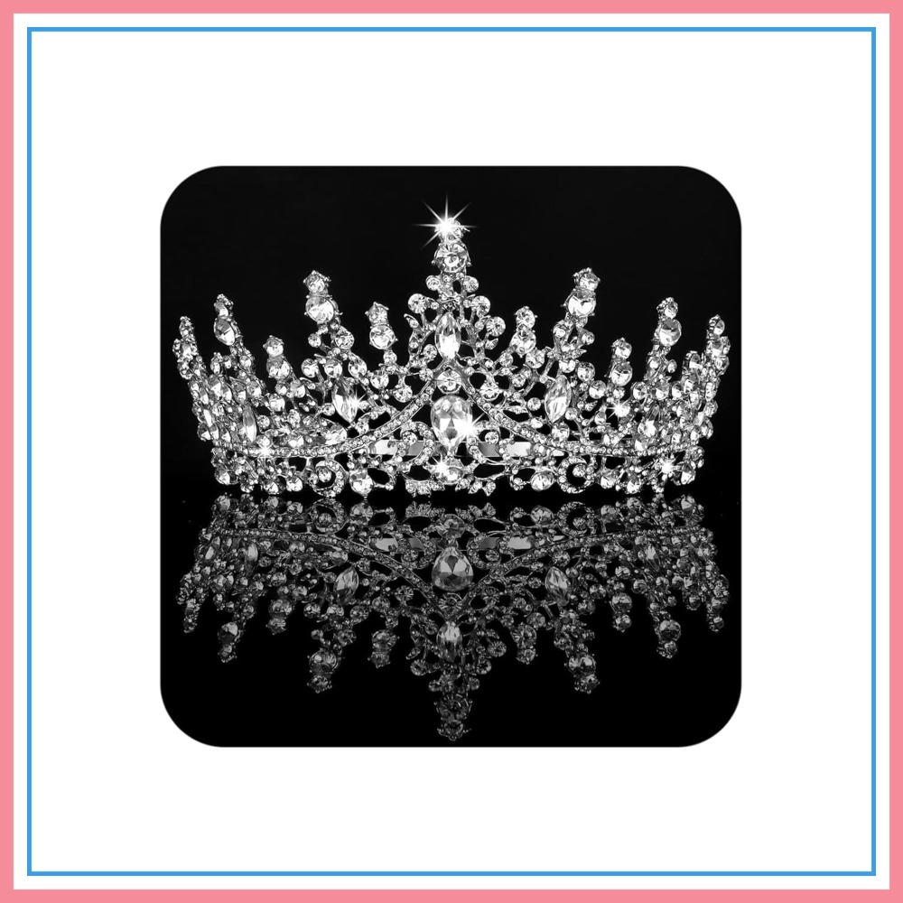 Queen Accessories - Crystal Queen Crown Rhinestone Tiara for
