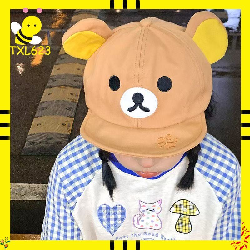 Women Accessories Trending - Rilakkuma Bear With Ear Cap Summer