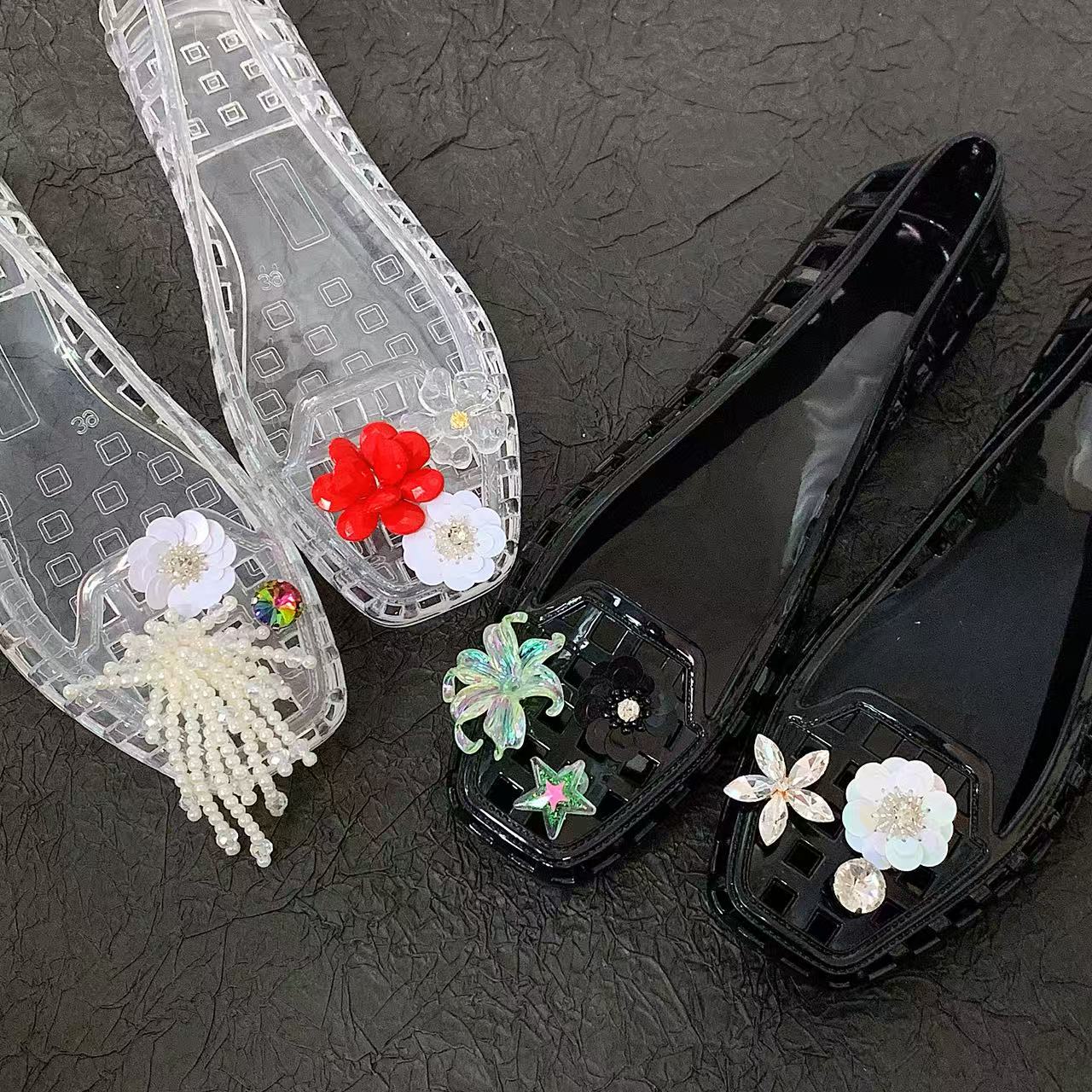 Women Accessories Trending - Jelly Crystal Shoes for Women, Summer