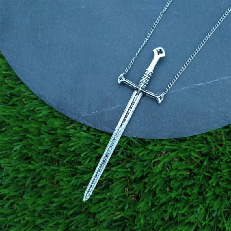 Women'S Victorian Accessories - Sword Necklace,crescent Sword Necklace Gothic Jewelry