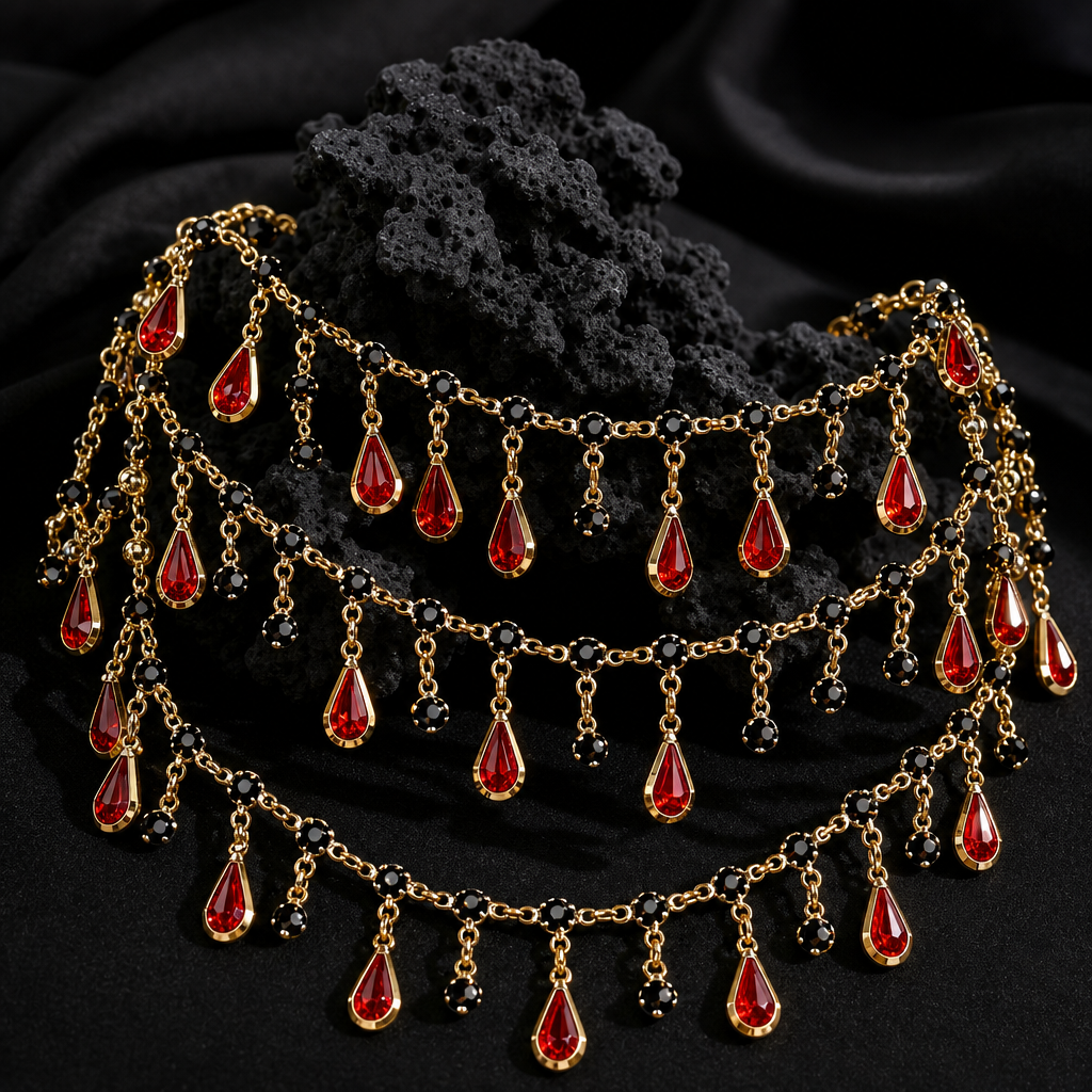 Women'S Accessories Clothing - 0.5/1m Teardrop Rhinestone Tassel Handmade Chain