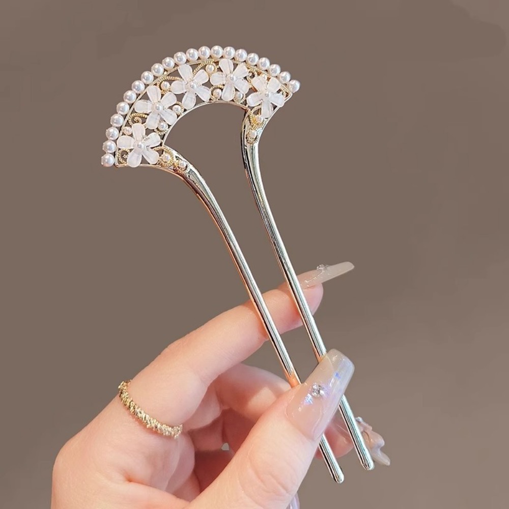 Hair Fork Stick - 1pc Exquisite Fashion Elegant Vintage Pearl