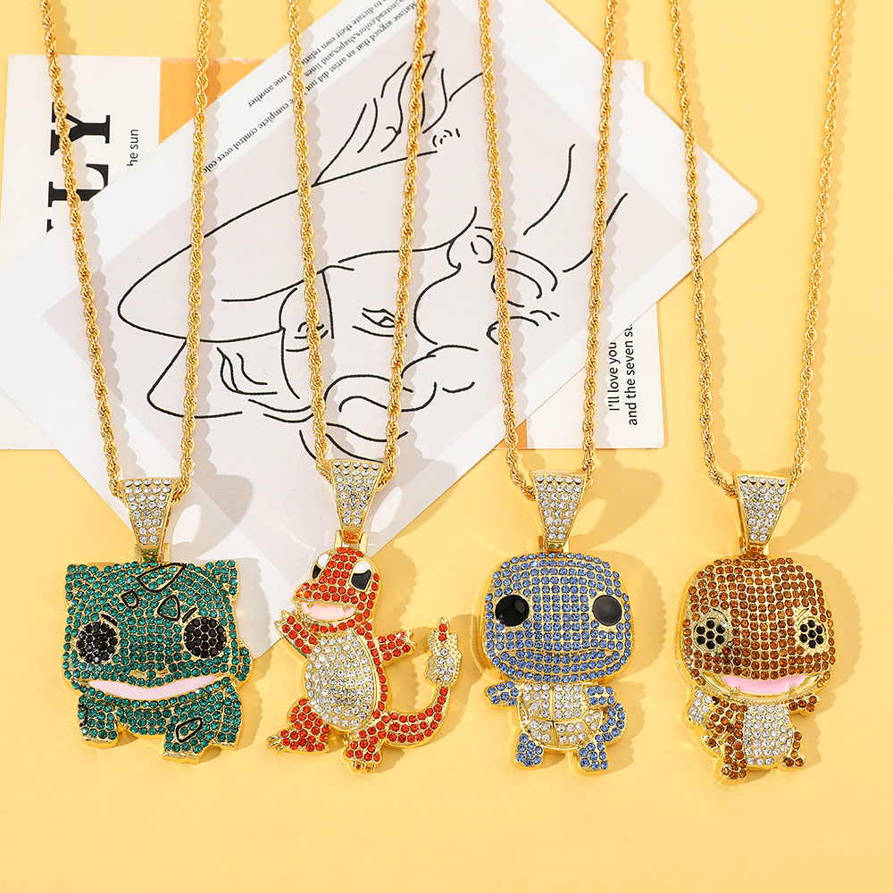 Women Accessories Trending - Diamond Studded Squirtle Necklace Fashion Trend
