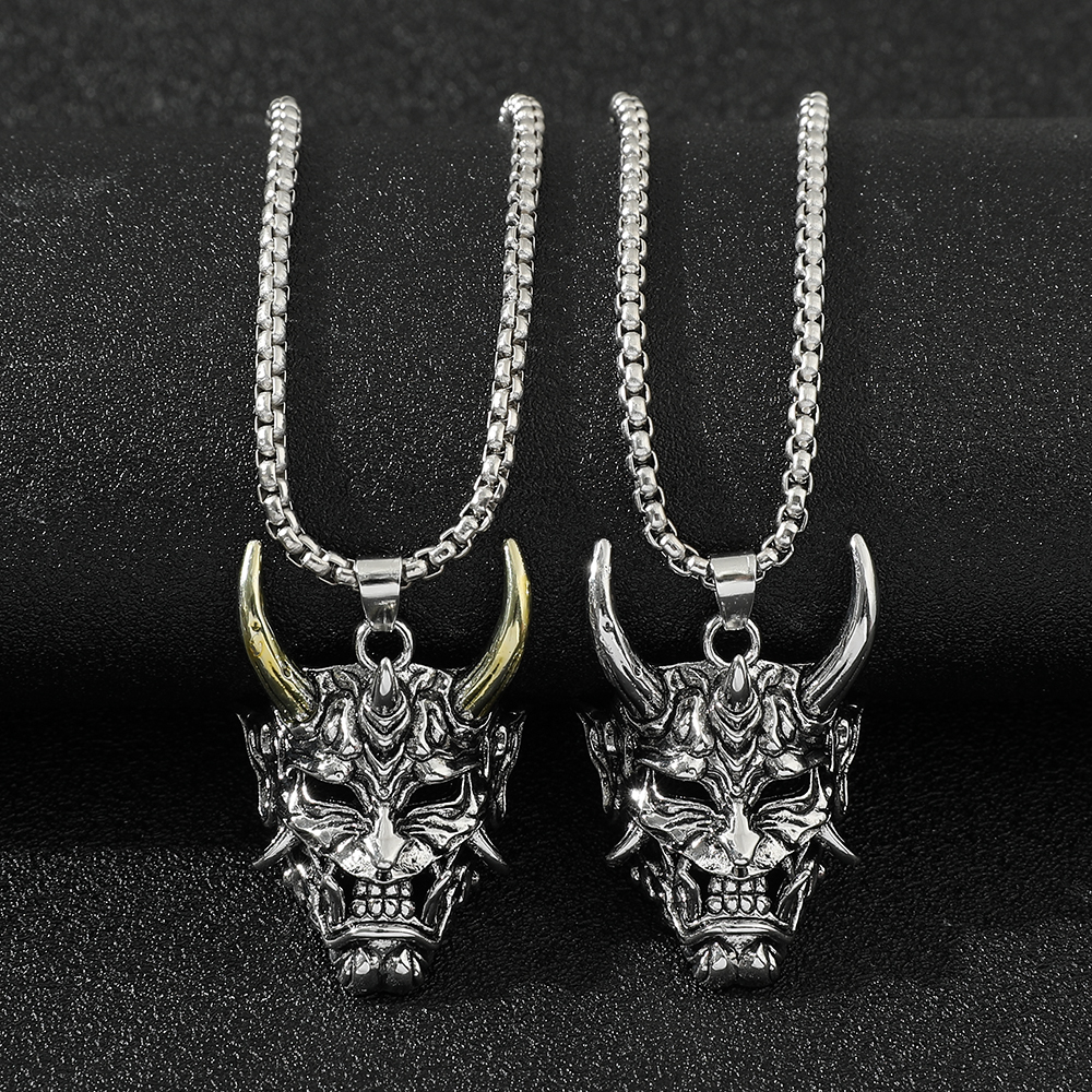 Women Accessories Trending - Handsome Rascal Ghost Mask Pendant Necklace