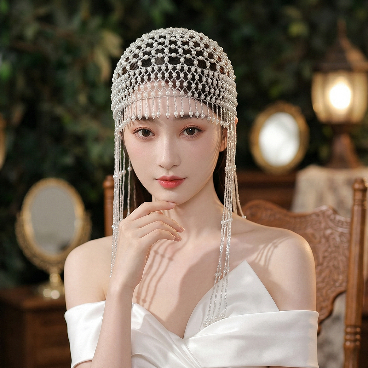Luxury Pearls Beaded Headwrap  – Young Women'S Accessories recenzja i cena
