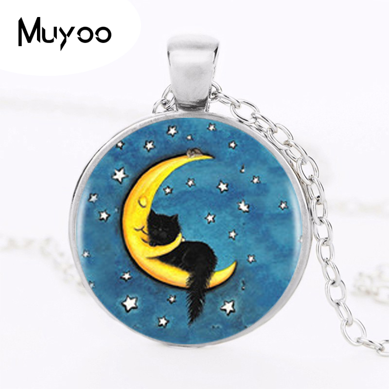 Black Cat Logo Pendant Necklac – Women Jewelry Accessories For Black Dress recenzja i cena