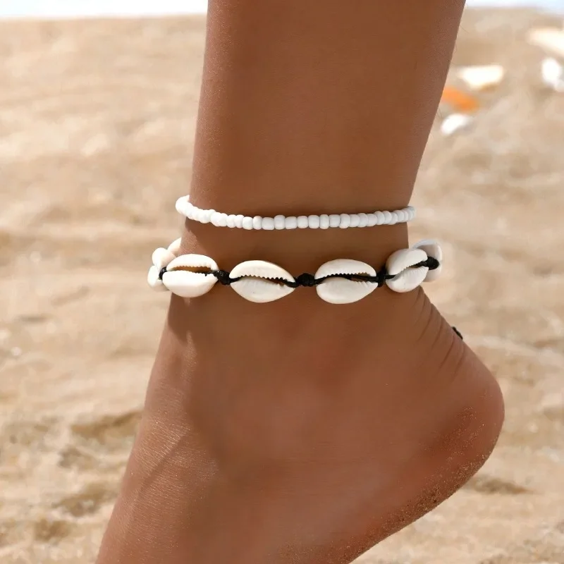 2pcs/set Bohemia Natural Shell – Beaded Anklet Chain recenzja i cena