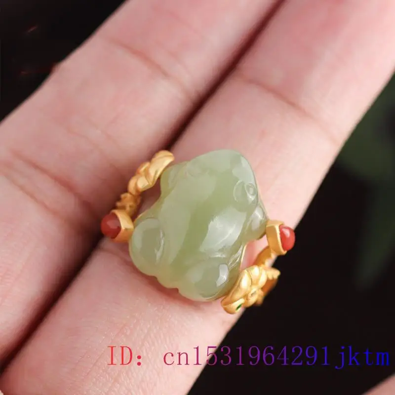 Green Jade Frog Rings Charms N – Women'S Accessories Rings recenzja i cena