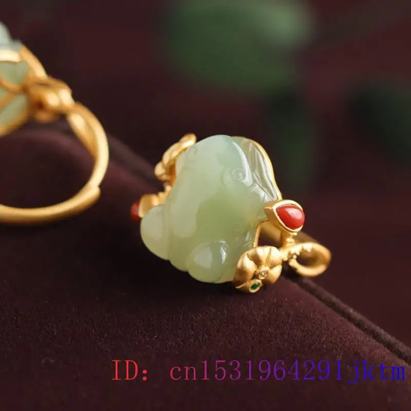 Green Jade Frog Rings Charms N – Women'S Accessories Rings recenzja i cena