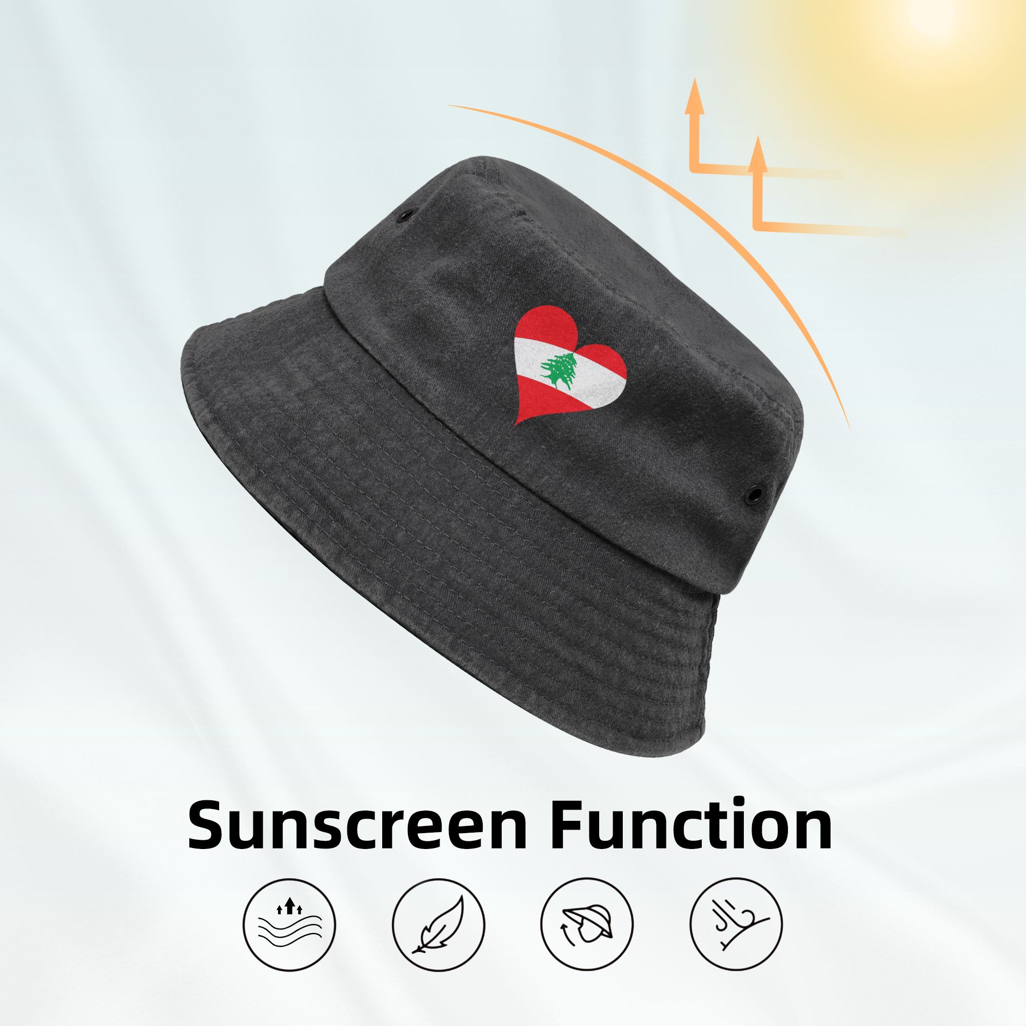 Lebanon Flag Heart Women Men B – Women Accessories Lebanon recenzja i cena
