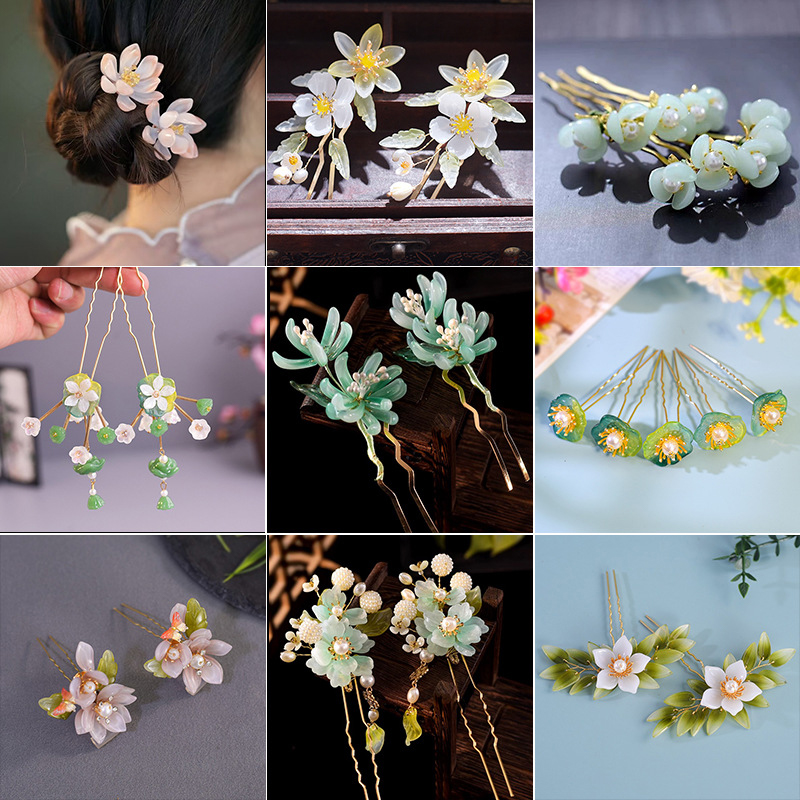 1Pair Vintage Hairpin Glazed F – Hair Fork Stick recenzja i cena