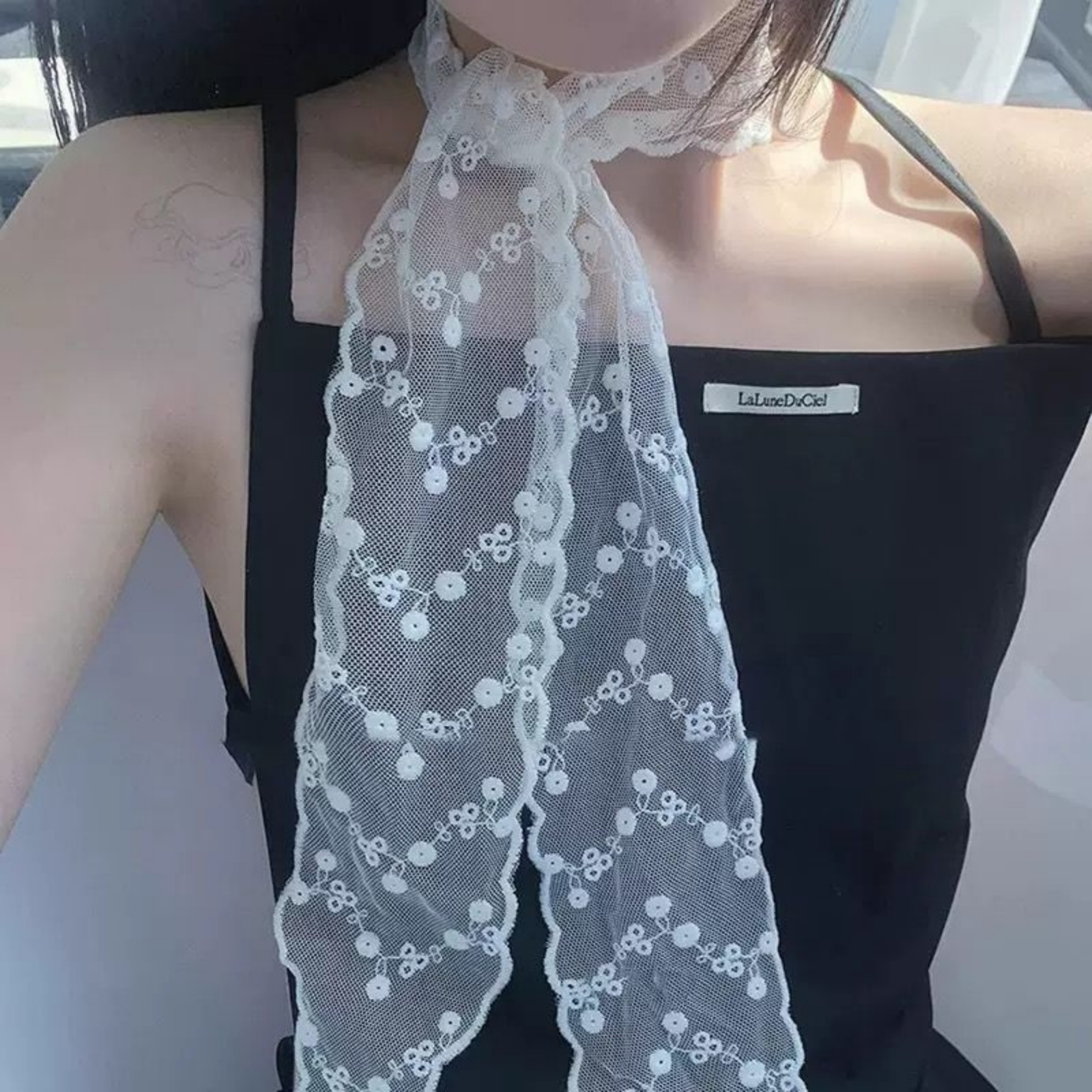 Korean Ins White Lace Ribbon S – Women'S Accessories For Neck recenzja i cena