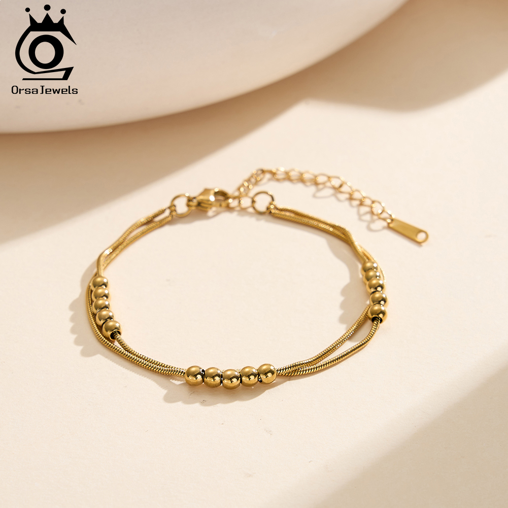 ORSA JEWELS Vintage Layered An – Beaded Anklet Chain recenzja i cena