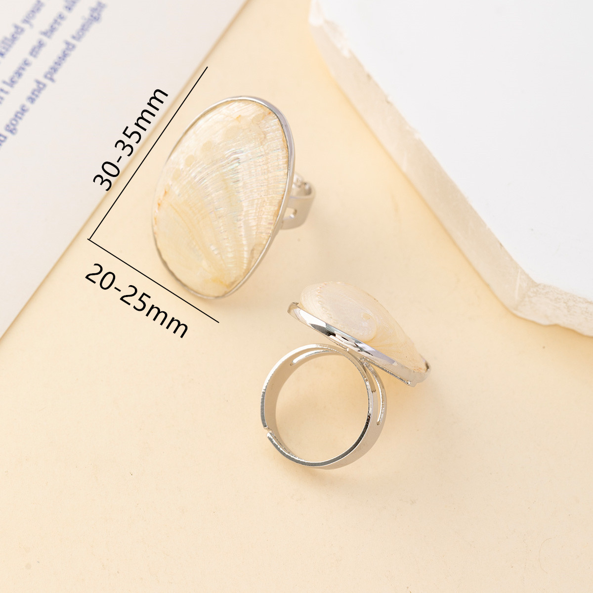 Vintage Chunky Shell Rings for – Women Accessories Outlet recenzja i cena