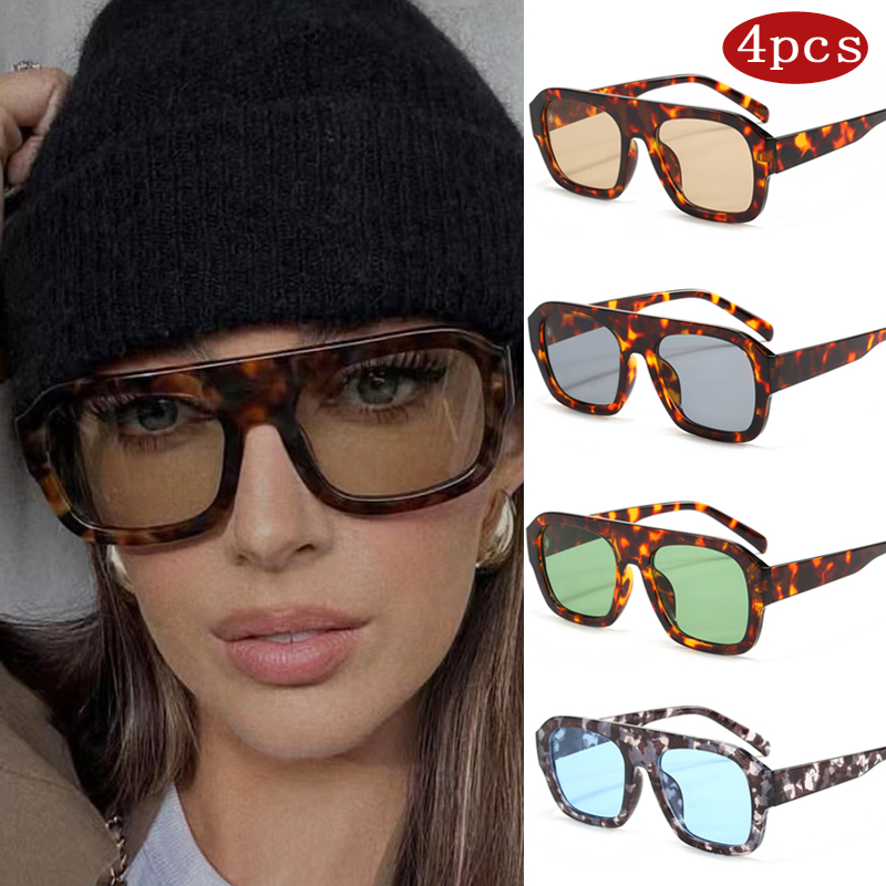 Car Sunglasses 1/4pcs Trendy O – Sunglasses Oversized Square recenzja i cena