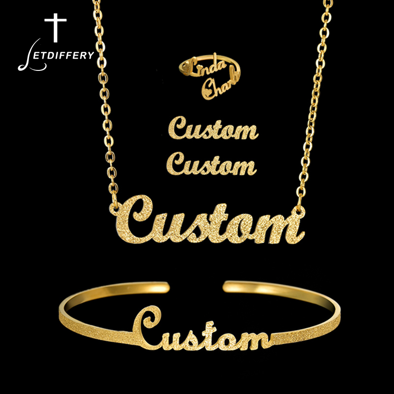 Letdiffery Custom Name Jewelry – Women Accessories Gift Set recenzja i cena