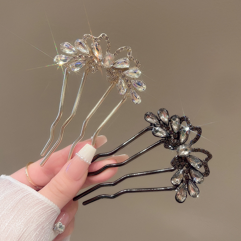 Fashion Rhinestones U-Shaped H – Hair Fork Stick recenzja i cena