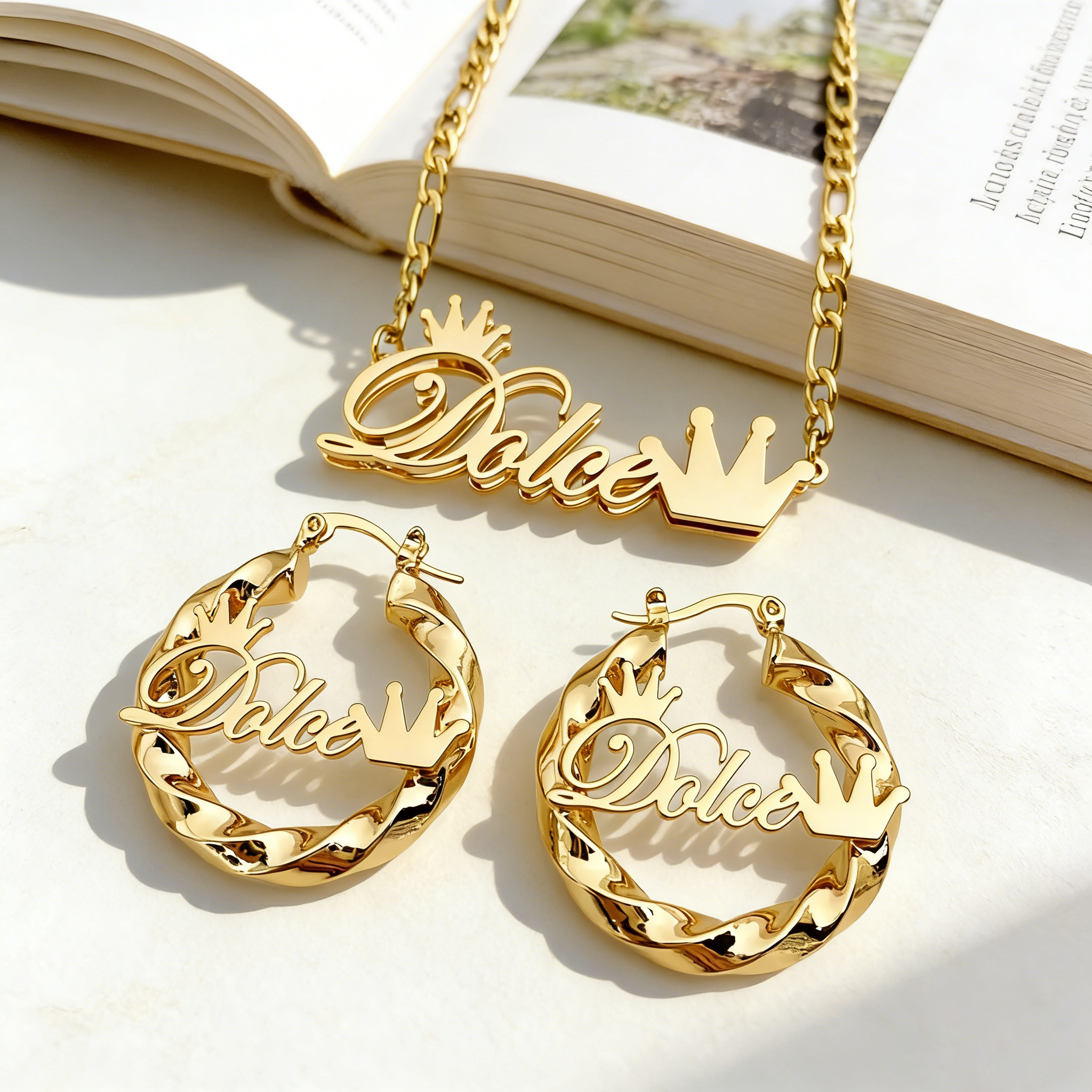 DUOYING Custom Name Jewelry Se – Women Accessories Gift Set recenzja i cena
