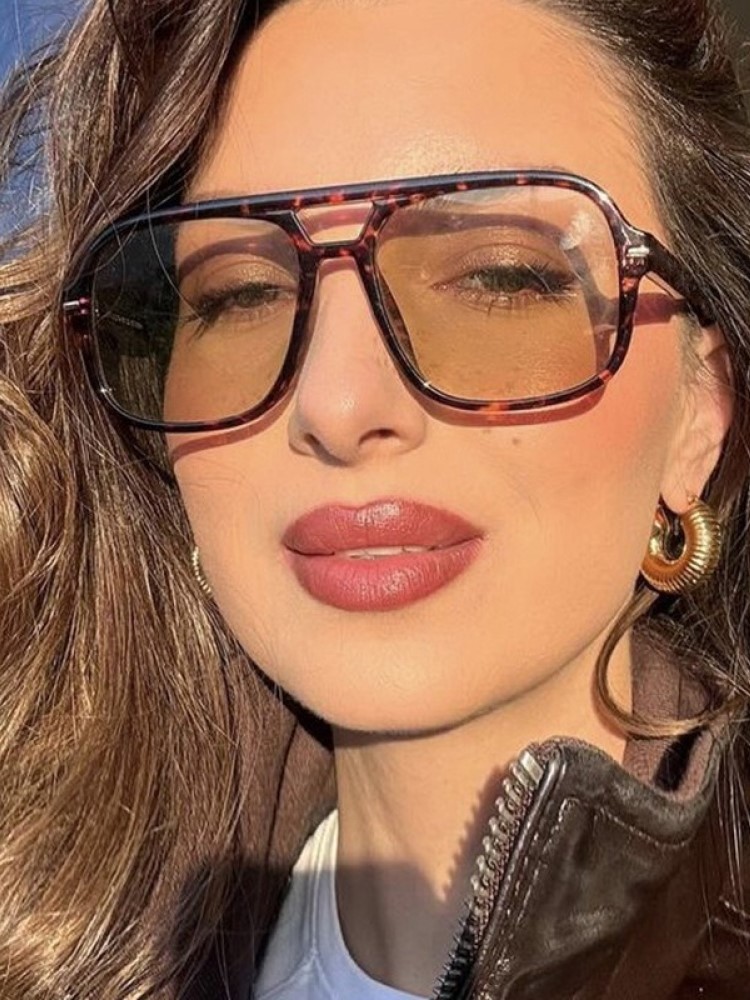 Fashion Square Rivet Large Fra – Sunglasses Oversized Square recenzja i cena