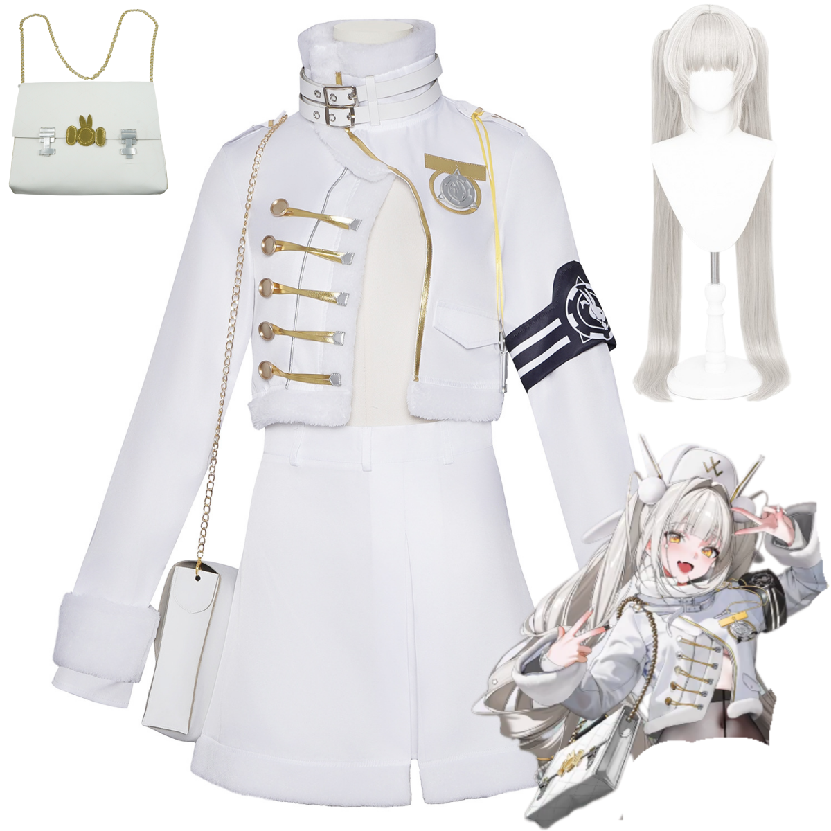 Anime Game Youk Blanc Cosplay  – Women'S Accessories For Neck recenzja i cena