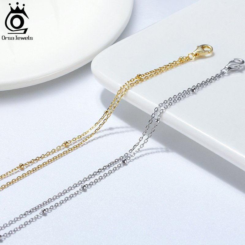 ORSA JEWELS Fashion 925 Sterli – Beaded Anklet Chain recenzja i cena