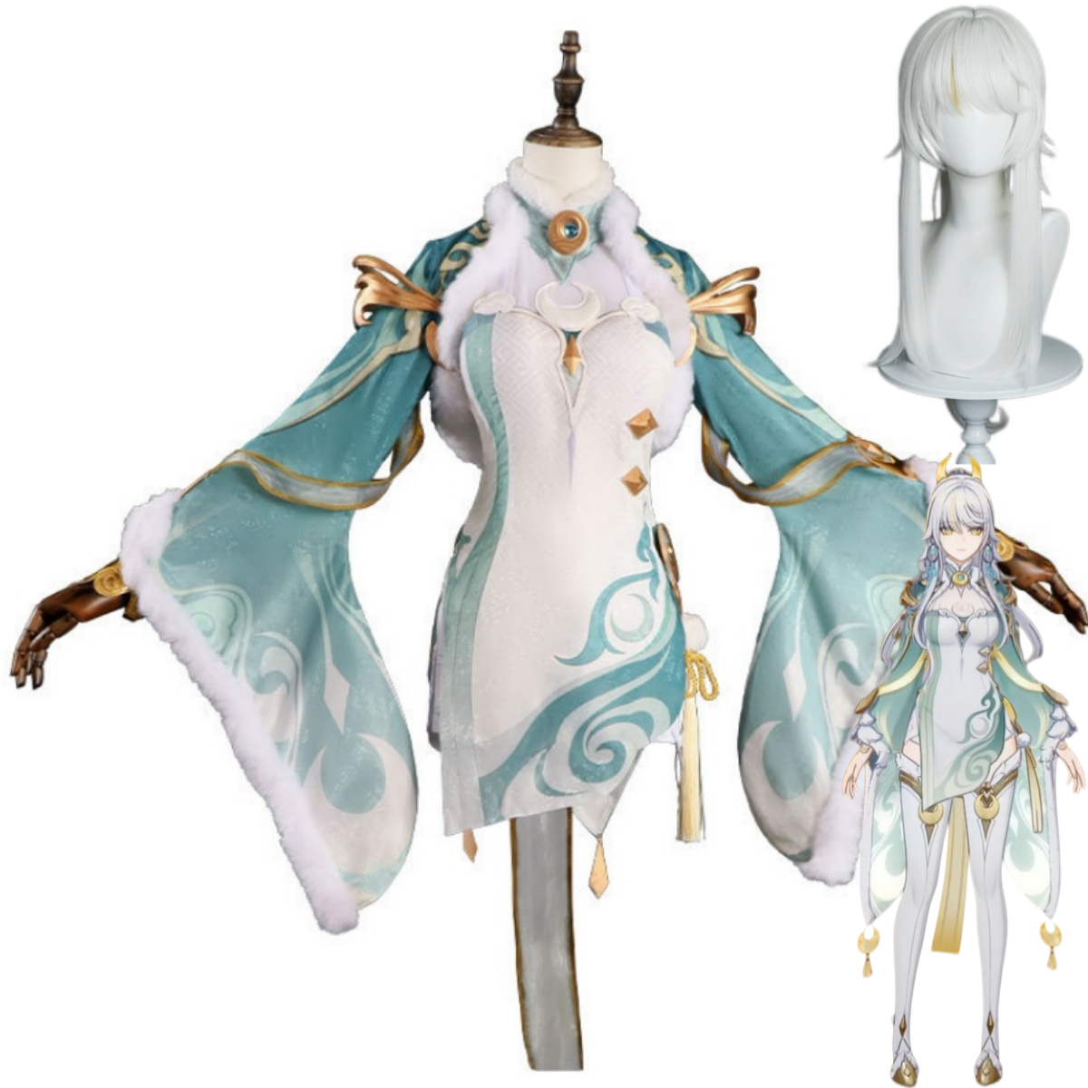 Game Zibai Cosplay Costume Gre – Women'S Accessories Clothing recenzja i cena