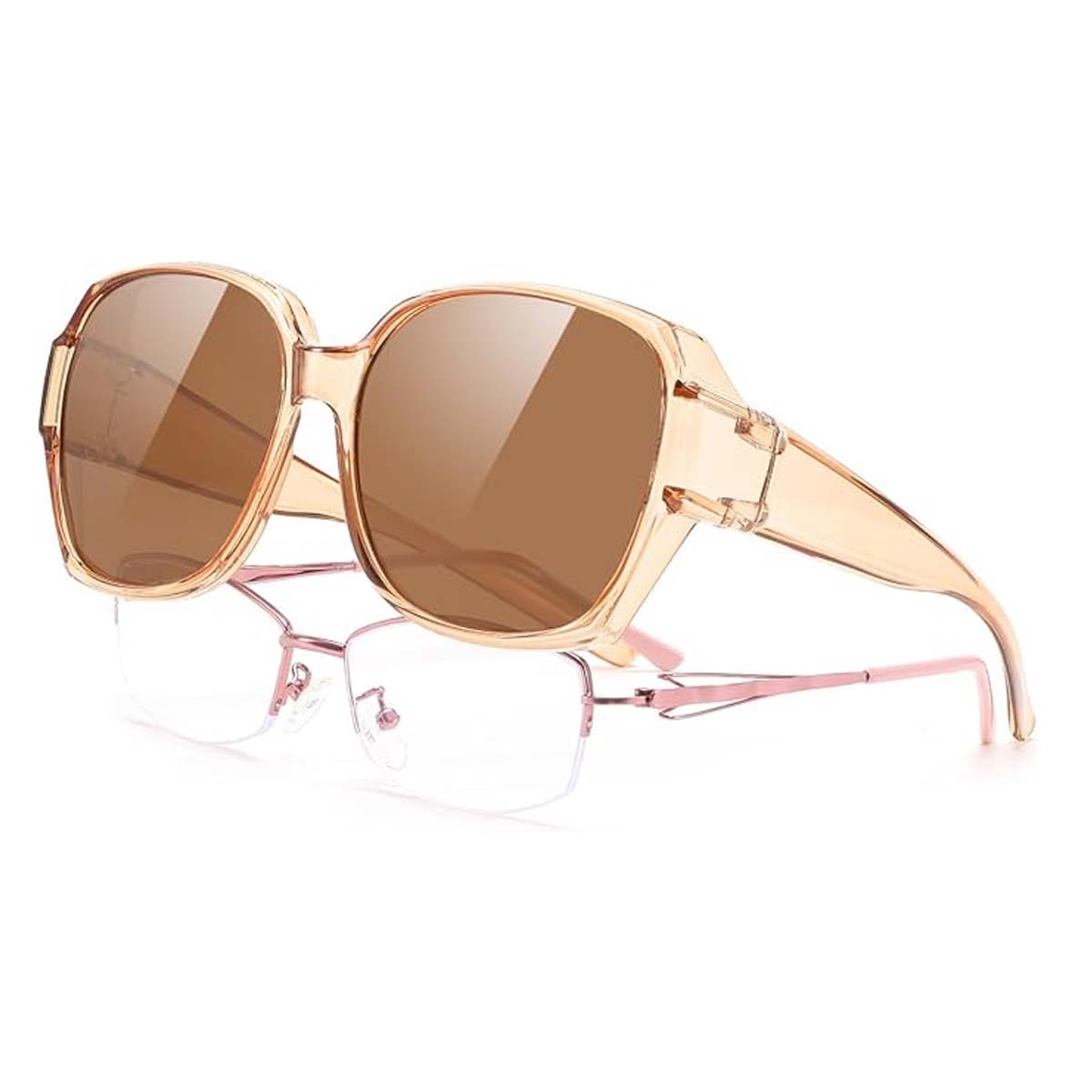 Polarized Sunglasses Fit Over  – Sunglasses Oversized Square recenzja i cena