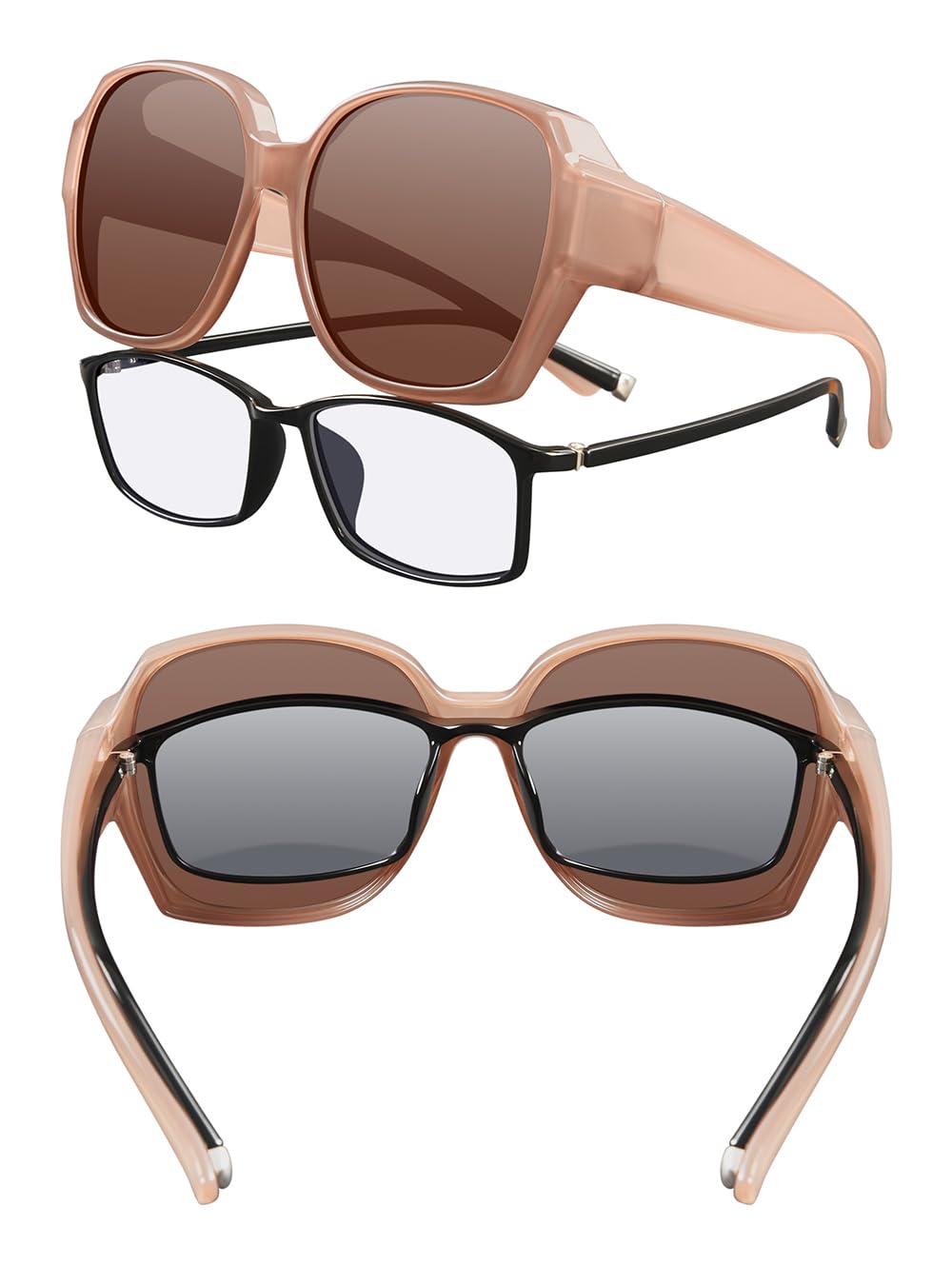 Polarized Sunglasses Fit Over  – Sunglasses Oversized Square recenzja i cena