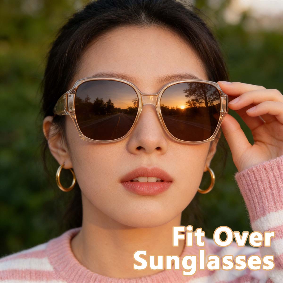 Polarized Sunglasses Fit Over  – Sunglasses Oversized Square recenzja i cena