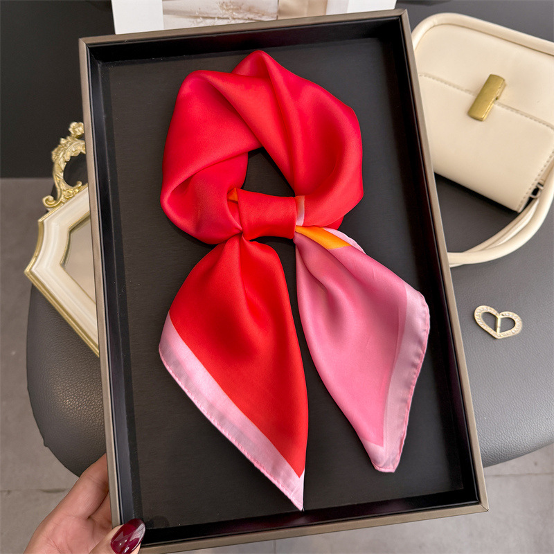 Fashion Color Block Print Squa – Women'S Accessories For Neck recenzja i cena