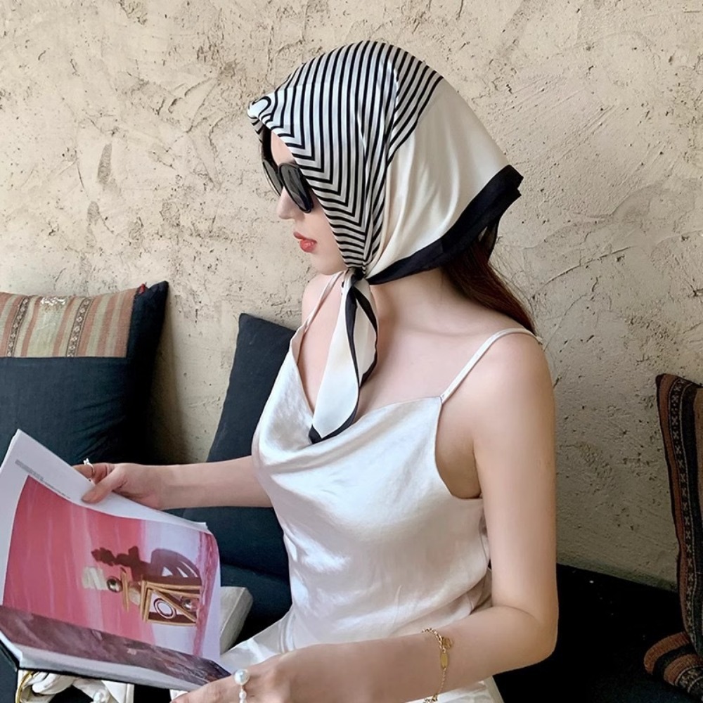 Fashion Satin Square Scarf for – Women'S Accessories For Neck recenzja i cena