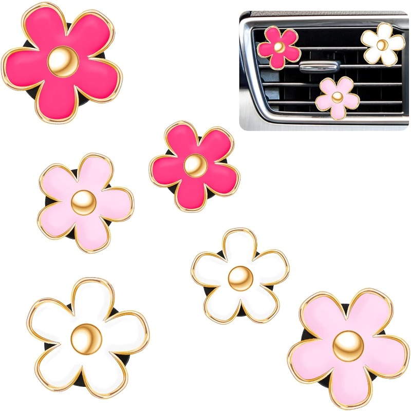 6PCS Daisy Flower Air Vent Cli – Women Accessories Outlet recenzja i cena