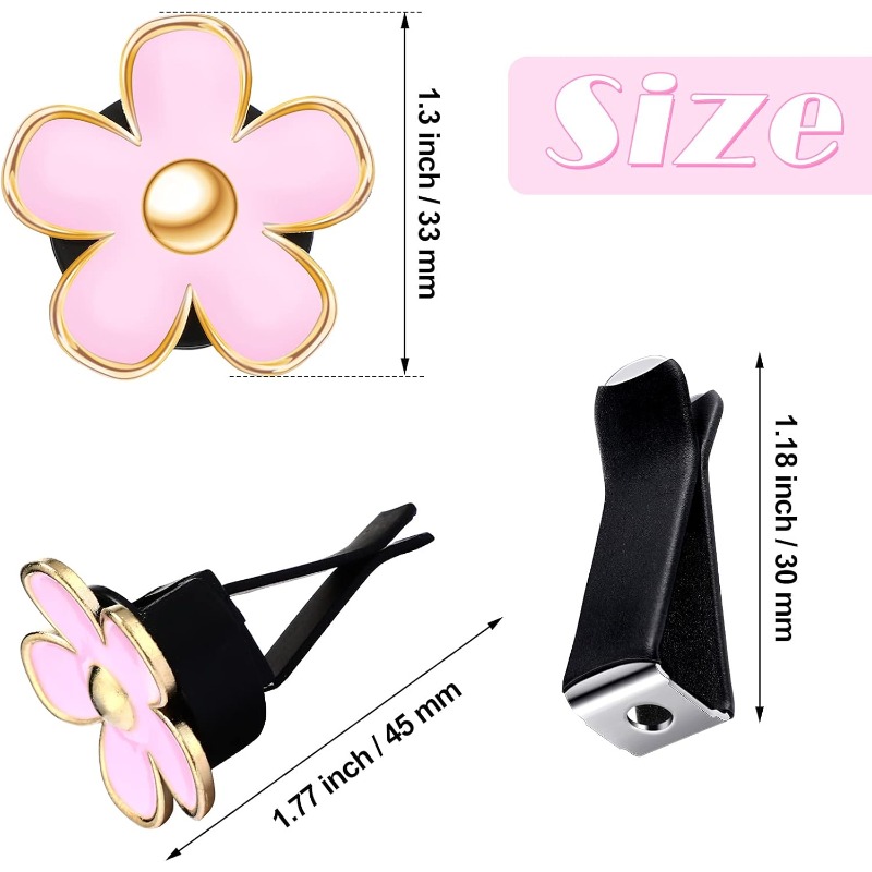 6PCS Daisy Flower Air Vent Cli – Women Accessories Outlet recenzja i cena