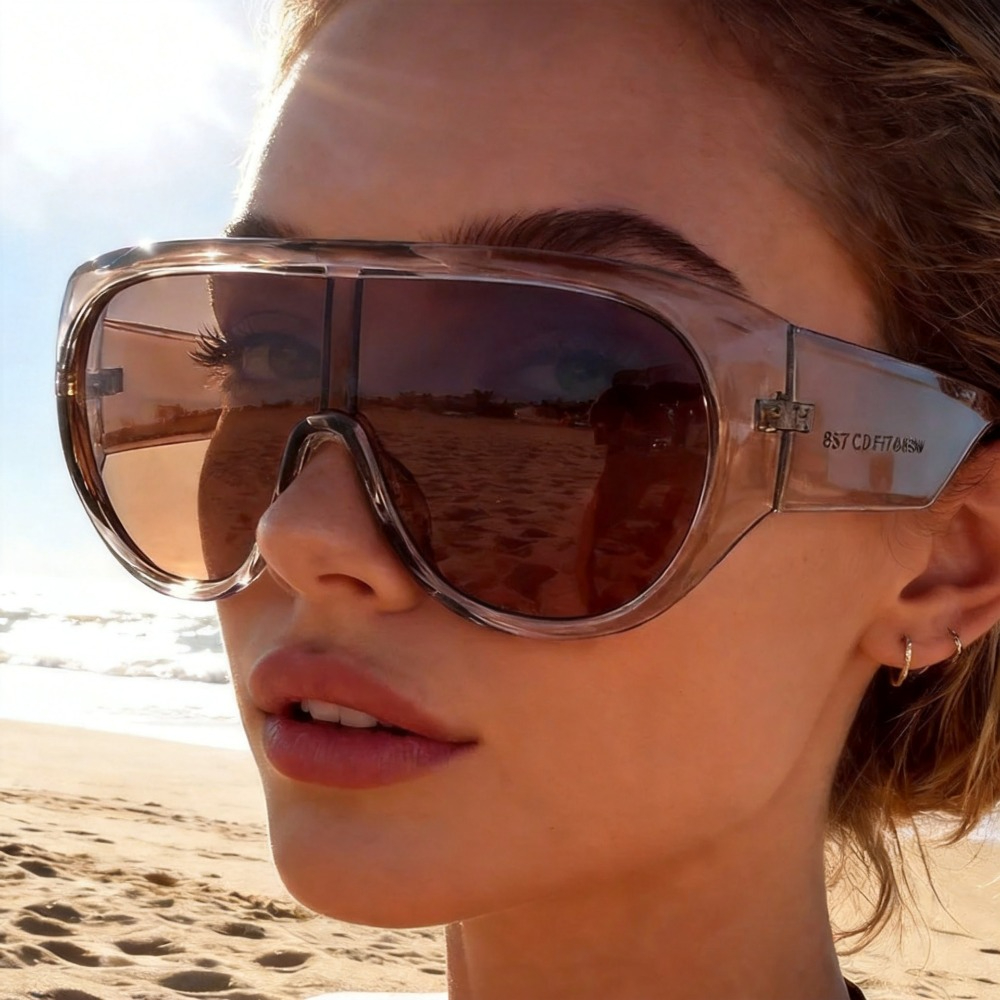 one piece oversize shield sung – Sunglasses Oversized Square recenzja i cena
