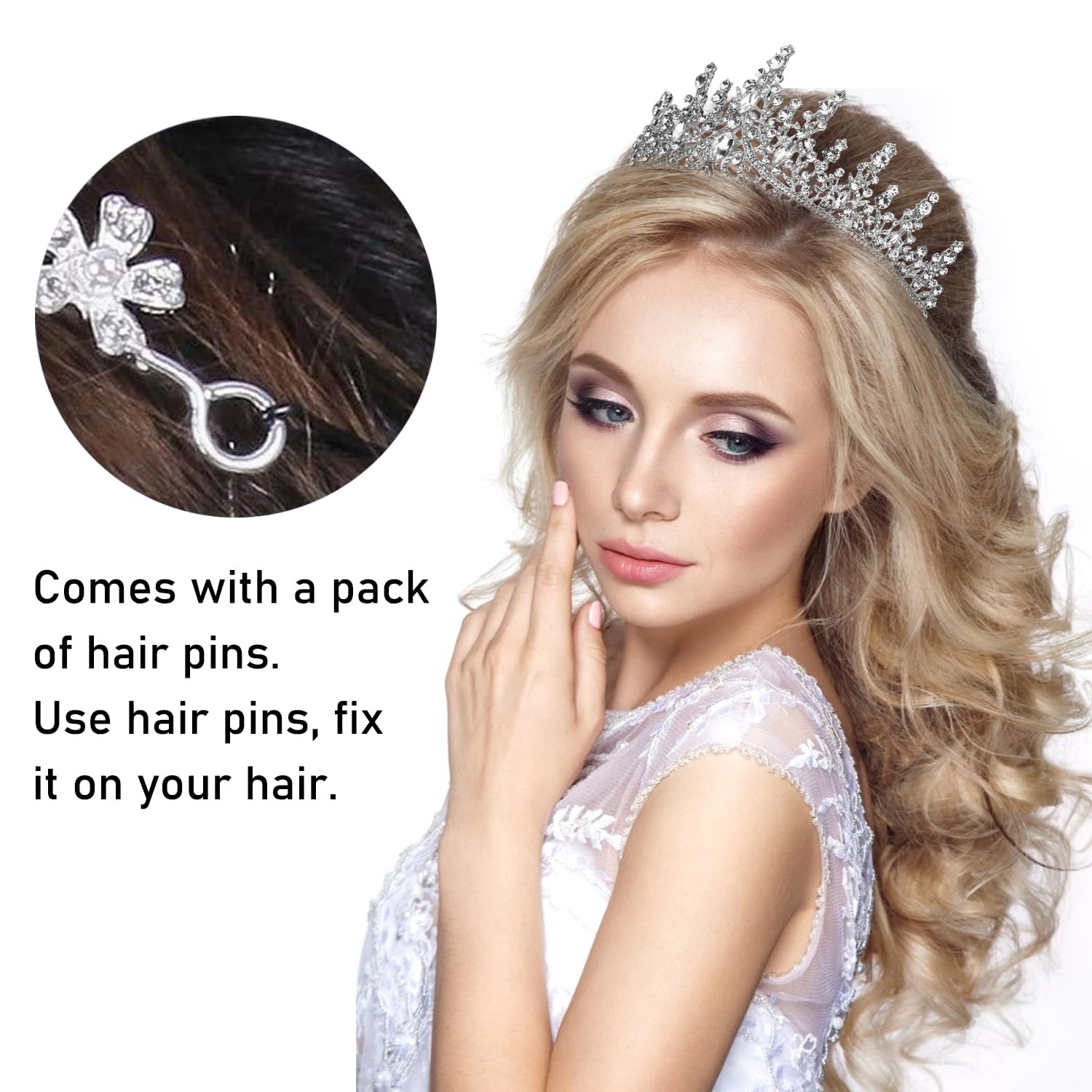 Silver Crystal Queen Crown for – Queen Accessories recenzja i cena