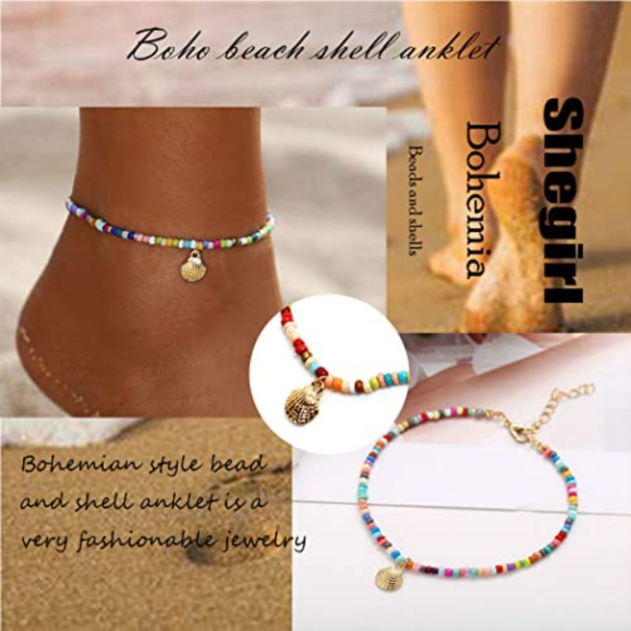 Boho Beaded Bracelet and Ankle – Beaded Anklet Chain recenzja i cena
