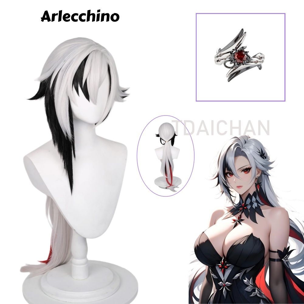 Genshin Impact Arlecchino Cosp – Women'S Accessories Rings recenzja i cena