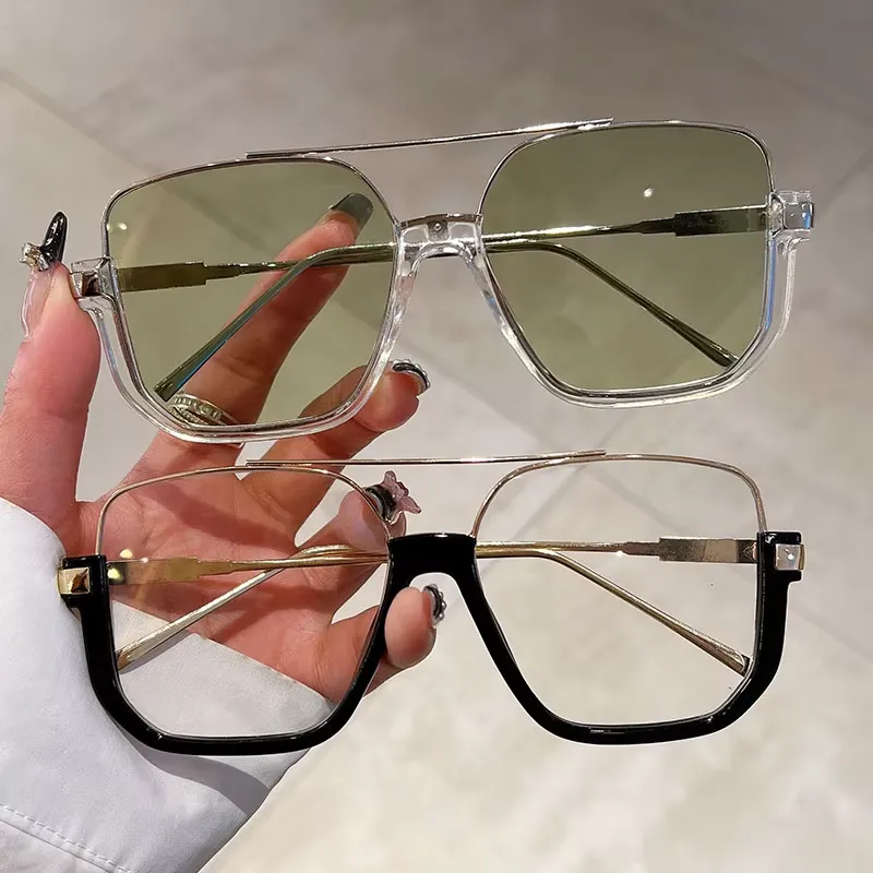 2 Pairs Per Set Square Sunglas – Sunglasses Oversized Square recenzja i cena