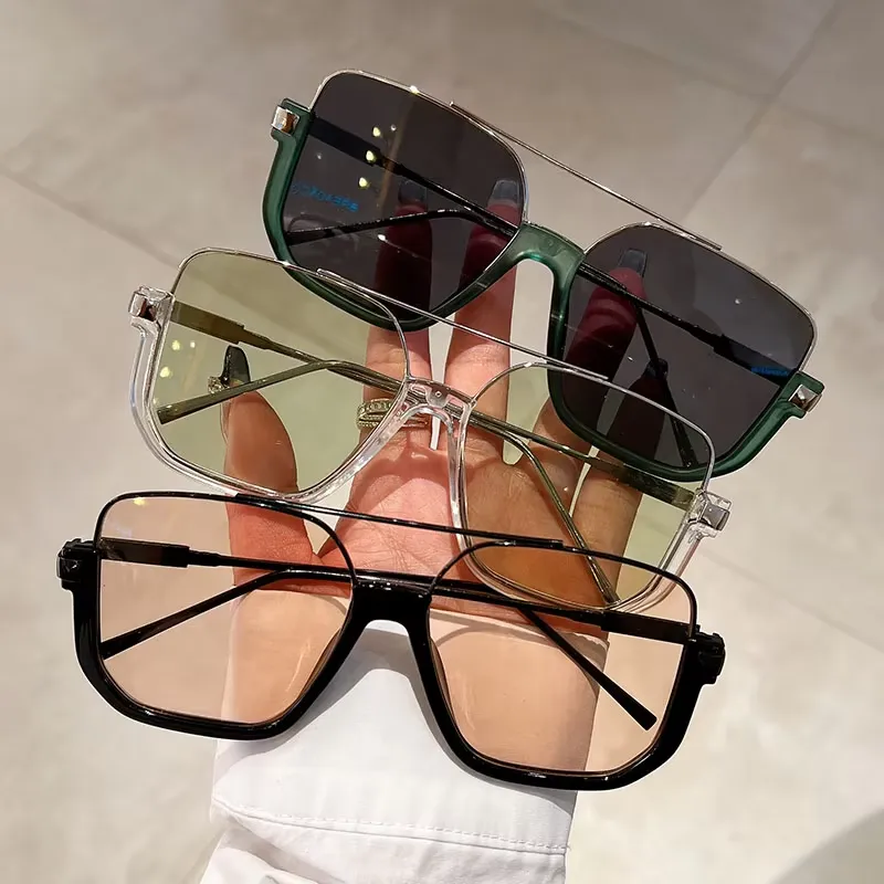 2 Pairs Per Set Square Sunglas – Sunglasses Oversized Square recenzja i cena