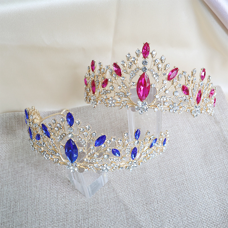 Tiara Colorful Rhinestone Quee – Queen Accessories recenzja i cena