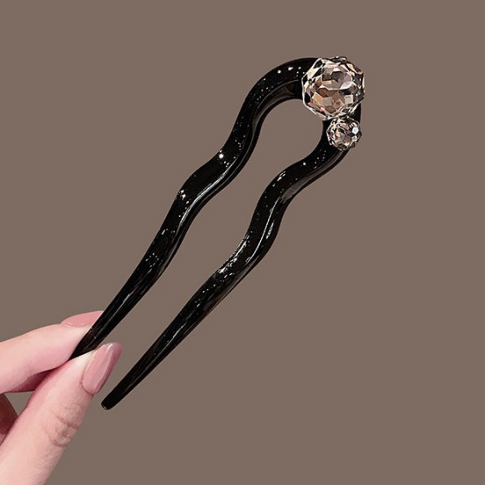 1PC Crystal Hair Fork,Black El – Hair Fork Stick recenzja i cena