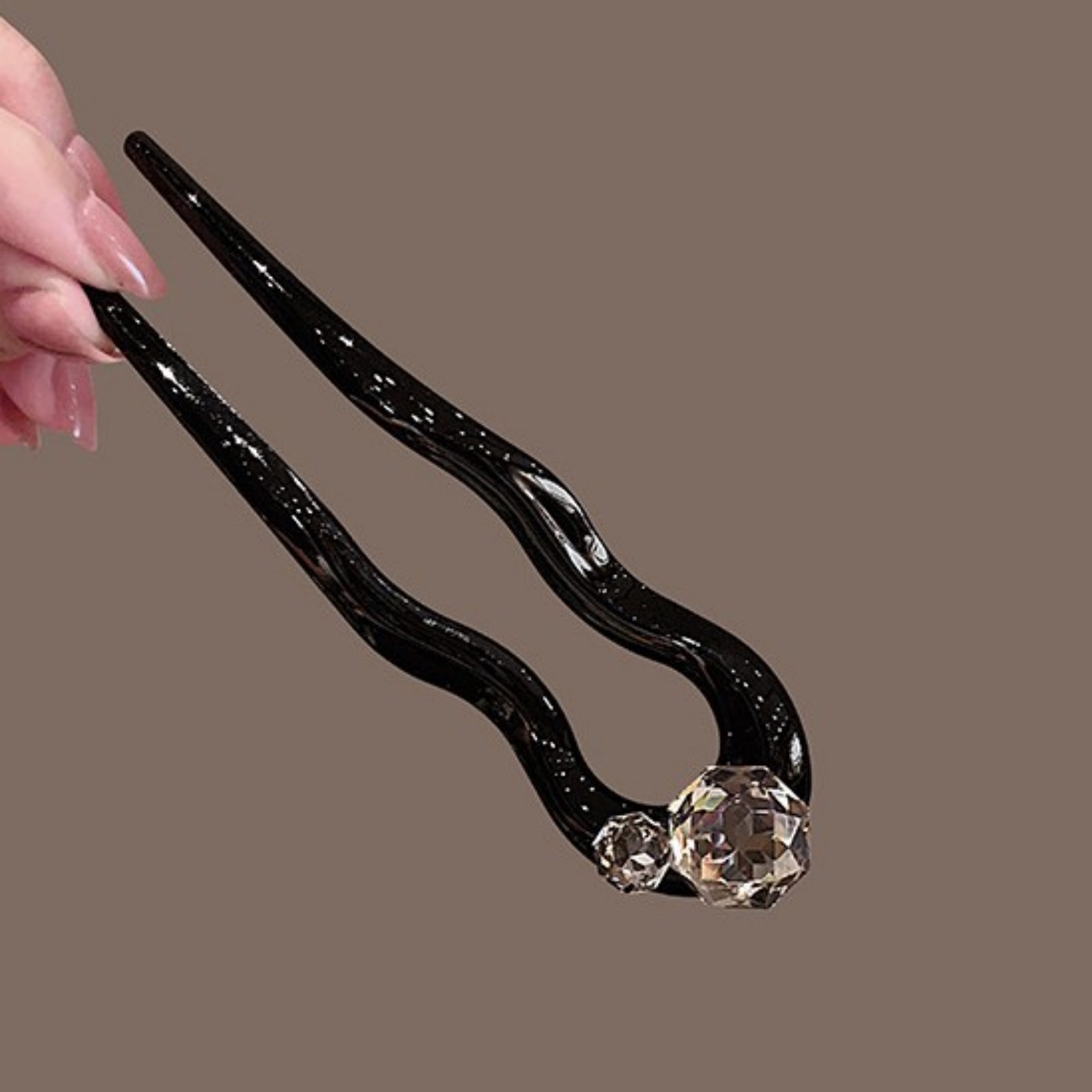 1PC Crystal Hair Fork,Black El – Hair Fork Stick recenzja i cena