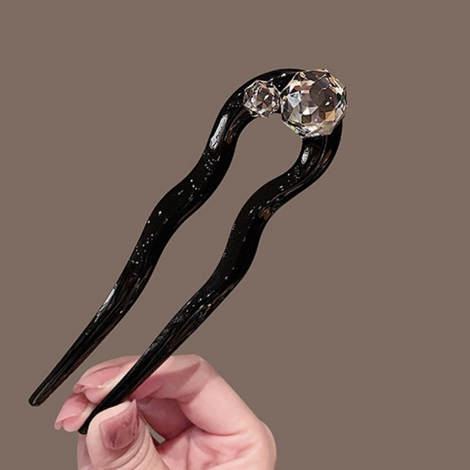 1PC Crystal Hair Fork,Black El – Hair Fork Stick recenzja i cena