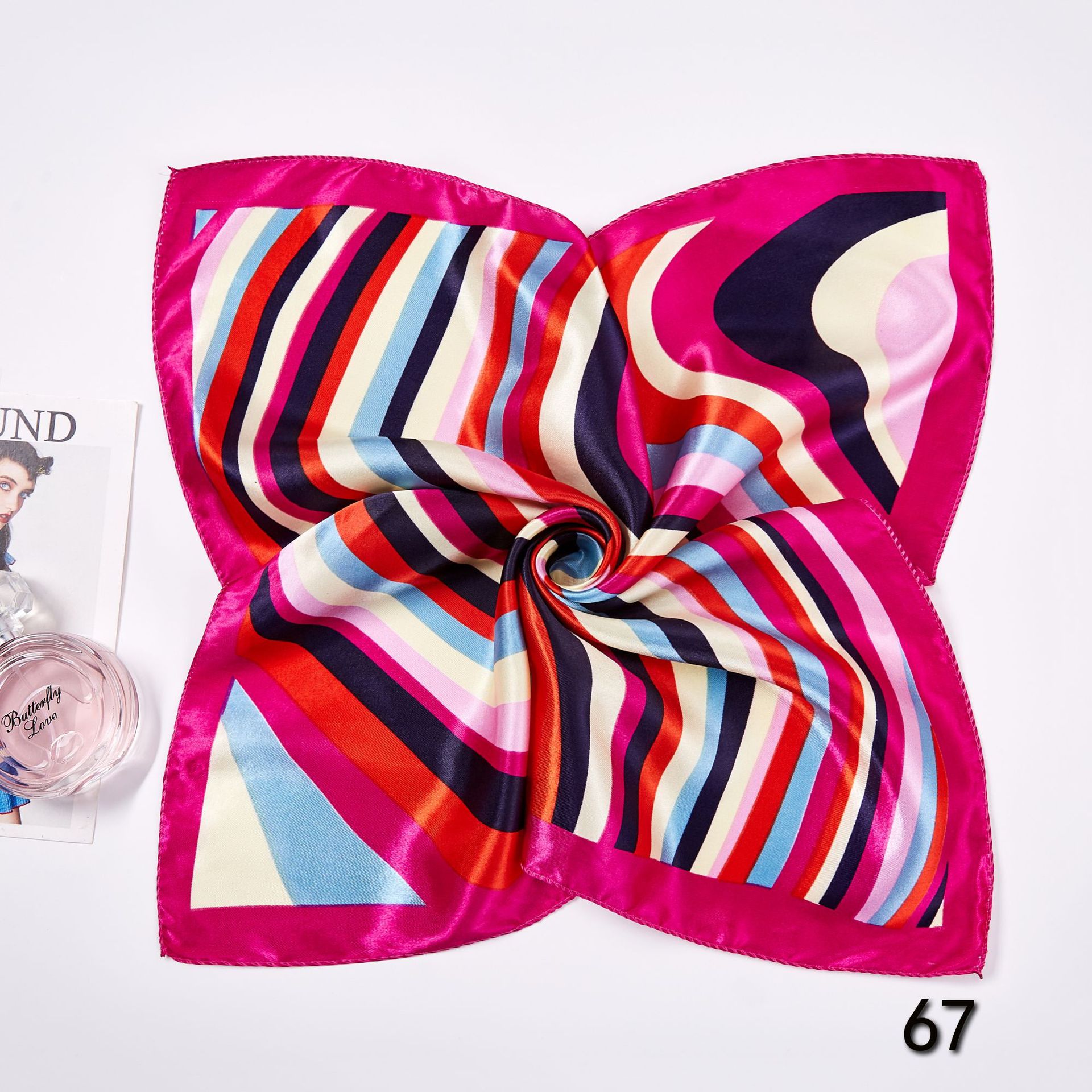 50*50cm Square Silk Scarves Sc – Women'S Accessories For Neck recenzja i cena