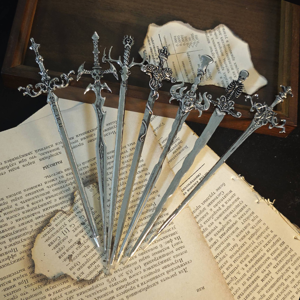 1pc Gothic Style Metal Sword H – Hair Fork Stick recenzja i cena