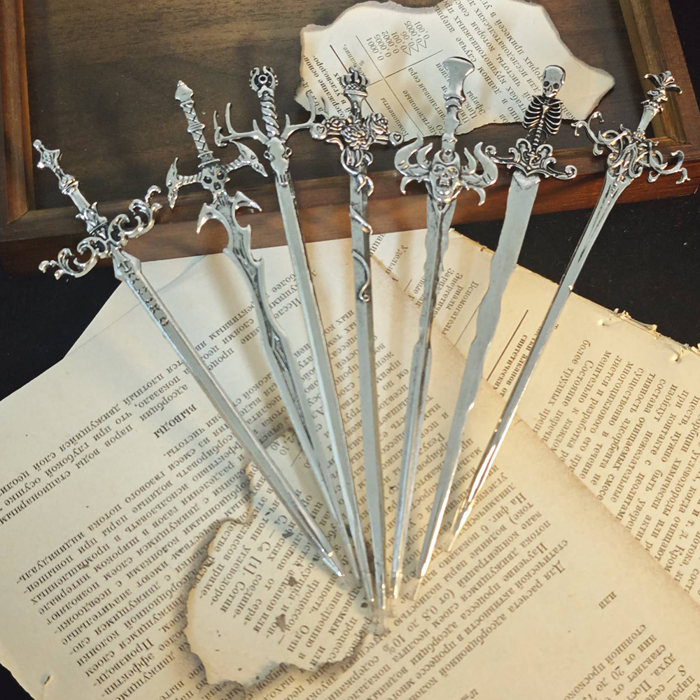 1pc Gothic Style Metal Sword H – Hair Fork Stick recenzja i cena