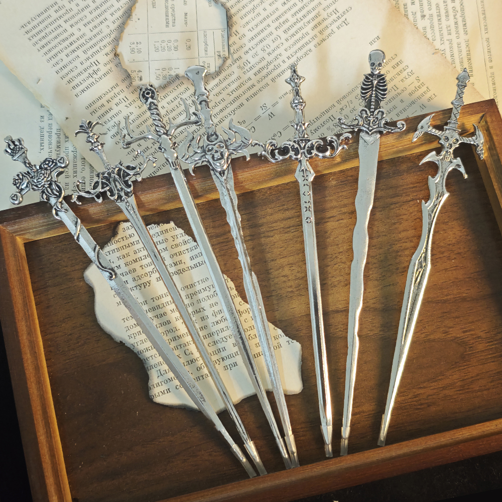 1pc Gothic Style Metal Sword H – Hair Fork Stick recenzja i cena