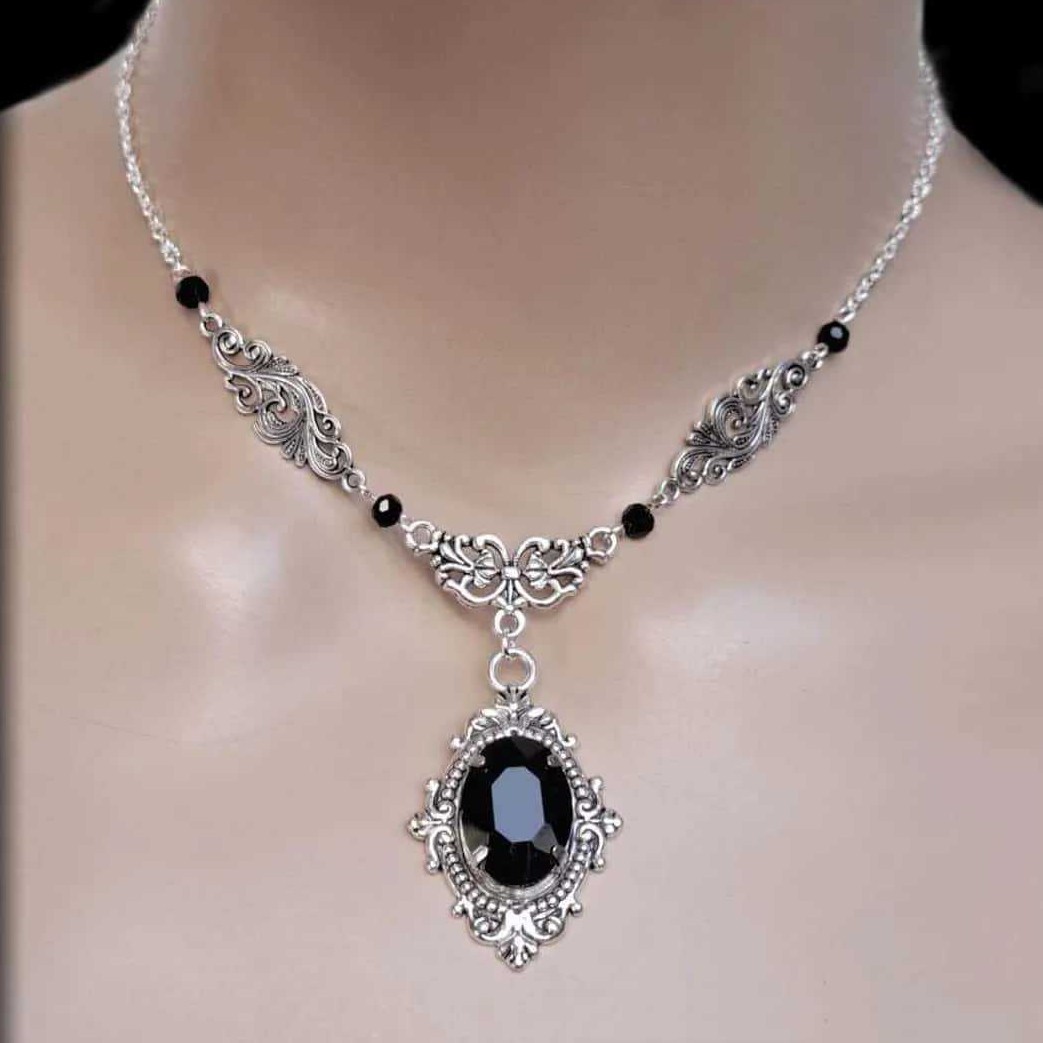 Purple Magic Water Drop Neckla – Women'S Victorian Accessories recenzja i cena